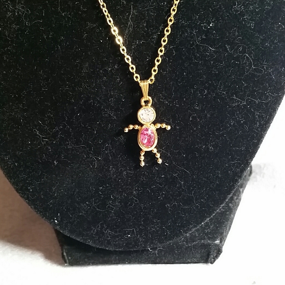 Beautiful pink child pendant for the new mother!!